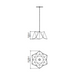 Accord 1281 Physalis 1-lt 26" LED Pendant