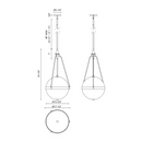 Alora Mood PD406418 Harmony 4-lt 18" Pendant