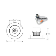 Nora NPR-4RG 4" Pearl LED Round Adjustable Gimbal Retrofit