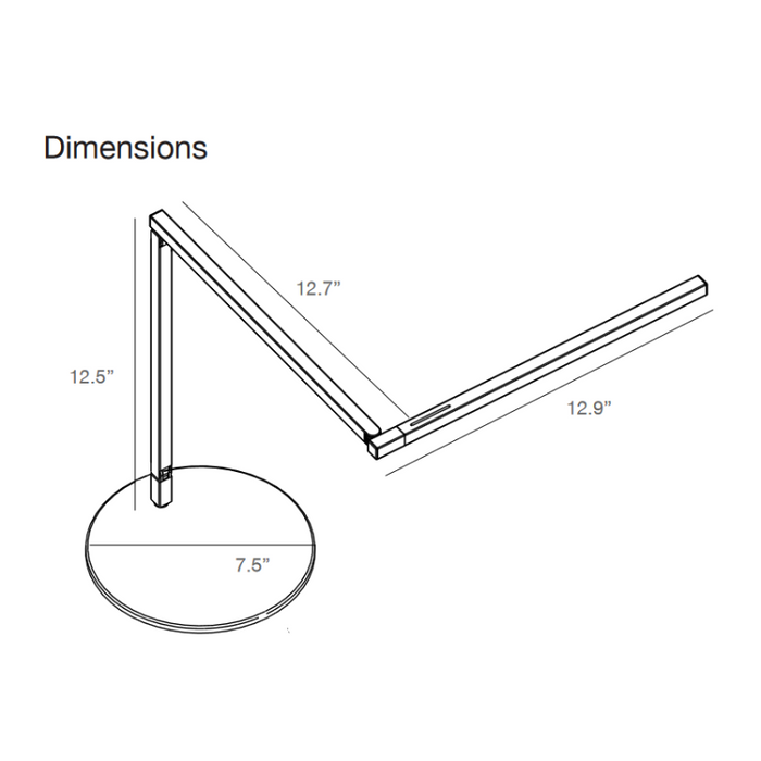 Koncept ZBD3100 Z-Bar Mini Pro Gen 4 LED Desk Lamp