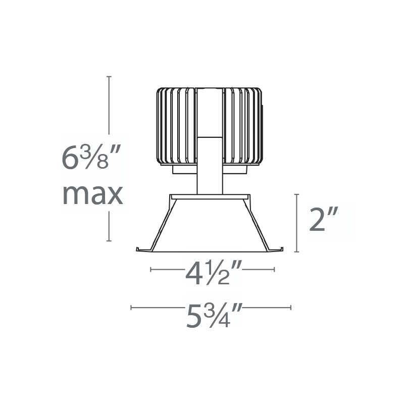 WAC R4RD2T Volta 4.5" Round LED Downlight Trim