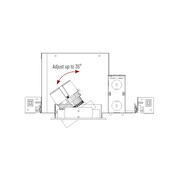 Nora NSIC-4LMRAT 4" Max. Adjustability LED Dedicated IC Air-Tight New Construction Housing
