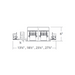 WAC MT-4410T Silo Multiples 4 Light IC Airtight Housing with Light Engine and Trim