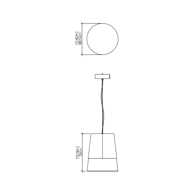 Accord 264 Conical 1-lt 11" LED Pendant