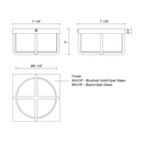Kuzco FM45907 Regalo 1-lt 7" LED Flush Mount