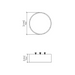 Accord 5013LED Cylindrical 1-lt 28" LED Flush Mount