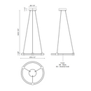 Kuzco PD24716 Bruni 1-lt 17" LED Pendant