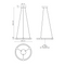 Kuzco PD24716 Bruni 1-lt 17" LED Pendant