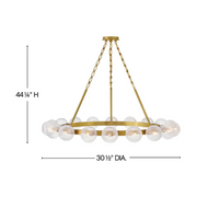Fredrick Ramond FR30525 Coco 18-lt 44" LED Chandelier