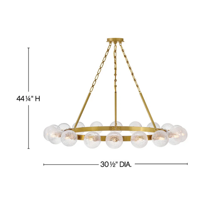 Fredrick Ramond FR30525 Coco 18-lt 44" LED Chandelier