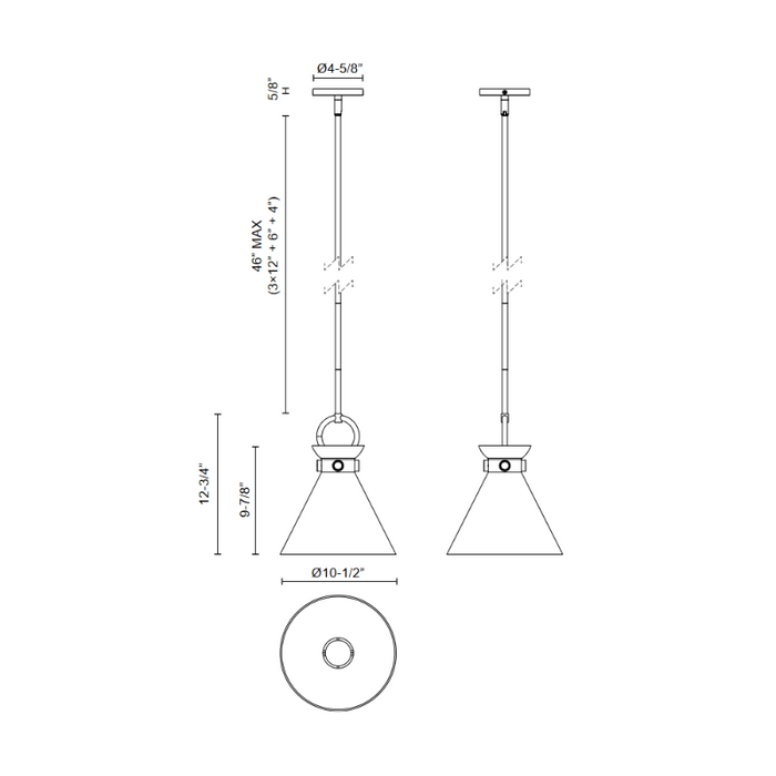 Alora Mood PD412511 Emerson 1-lt 11" Pendant