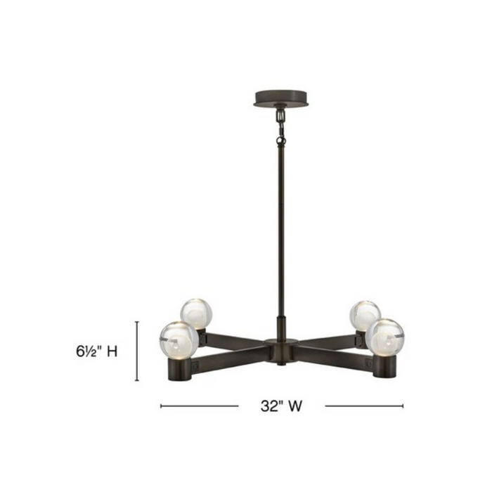 Fredrick Ramond FR41545 Lyric 4-lt 32" LED Chandelier