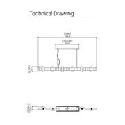 Accord 1501 Flow 12-lt 59" LED Pendant