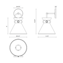 Alora Mood WV412009 Emerson 1-lt 13" Tall Wall Sconce