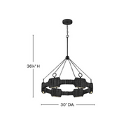 Hinkley 34106 Raffi 6-lt 30" LED Chandelier