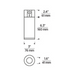 Element EC3R 3" 24W Wall Wash LED Cylinder, Warm Dim, Conduit Mount