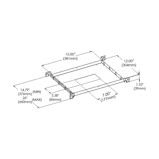 Eurofase 41949 New Construction Plate for Tango TGO2 Trim/Trimless Series