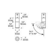 Element EC2R 2" 12W Adjustable LED Cylinder, Warm Dim, Conduit Mount