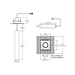 Eurofase TGO1STL Tango 1 Light 15W Square LED Trimless Suspension