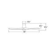 Hinkley 903456F Swell Flush Illuminated 56" Ceiling Fan with LED Light Kit