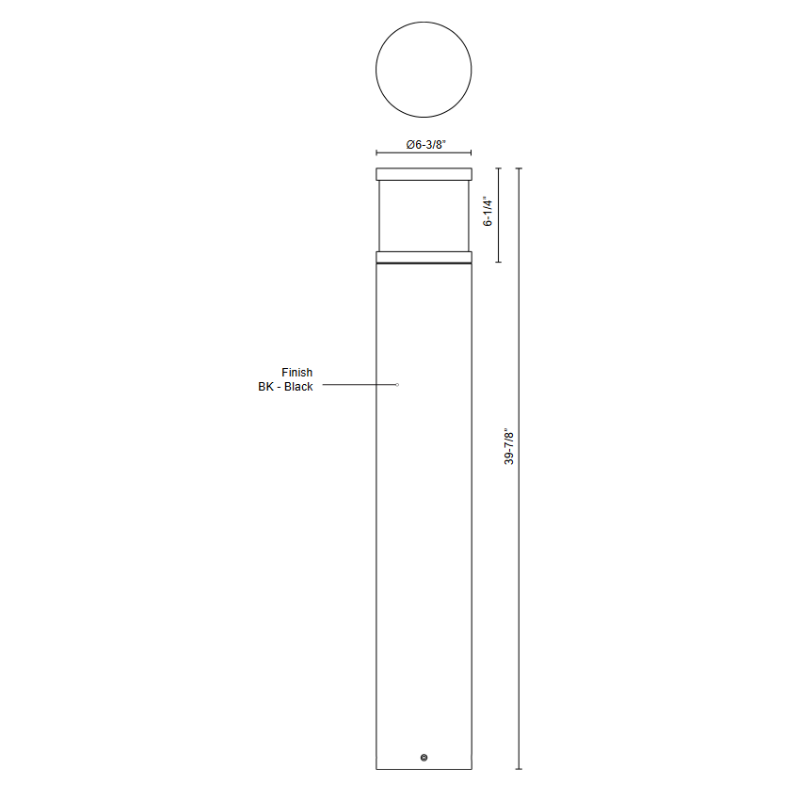 Kuzco EB46440 Chadworth 1-lt 40" Tall LED Bollard