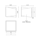 Kuzco WS31205 Cubix 1-lt 6" Wall Sconce