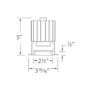 WAC R2RD1T Volta 2" Round LED Shallow Regressed Trim
