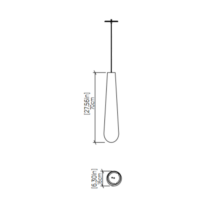 Accord 1277 Conical 1-lt 6" LED Pendant