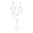 Kuzco PD76716 Aries 1-lt 17" LED Pendant