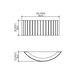 Accord 4039 Slatted 1-lt 16" LED Wall Light