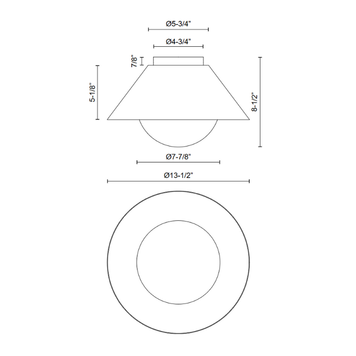 Alora Mood FM485214 Remy 1-lt 14" Flush Mount