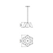 Accord 1299 Physalis 1-lt 14" LED Pendant