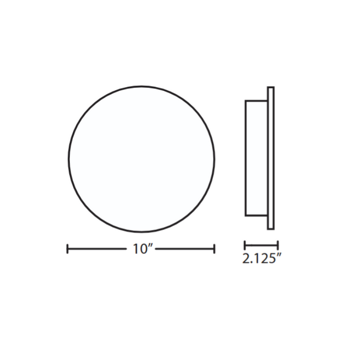 Besa HALO10-LED Halo 10 1-lt 10" LED Wall Sconce