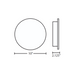 Besa HALO10-LED Halo 10 1-lt 10" LED Wall Sconce