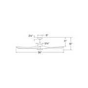 Hinkley 903856F Swell Illuminated 56" Ceiling Fan with LED Light Kit