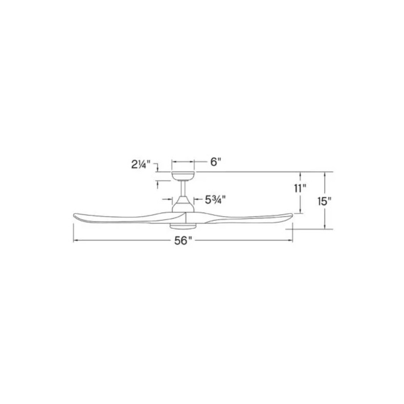 Hinkley 903856F Swell Illuminated 56" Ceiling Fan with LED Light Kit