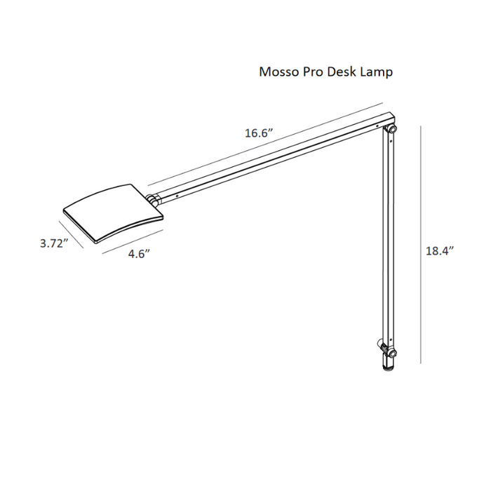 Koncept AR2001 Mosso Pro LED Desk Lamp, Hardwire Wall Mount
