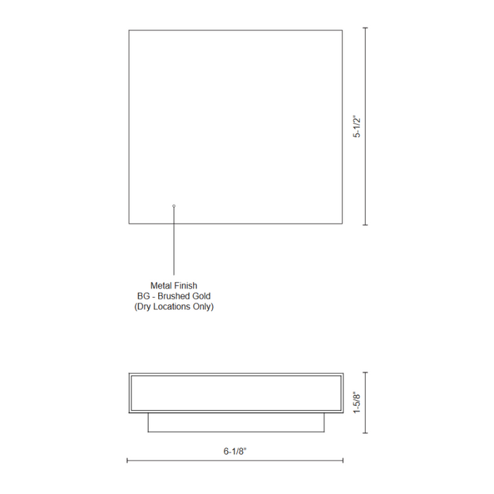 Kuzco AT67006 Mica 1-lt 6" Wall Sconce