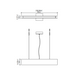 Accord 1312 Clean 1-lt 39" LED Pendant