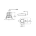 Eurofase TGO1RT Tango 1 Light 10W Round LED Gimbal with Trim, Clear Lens