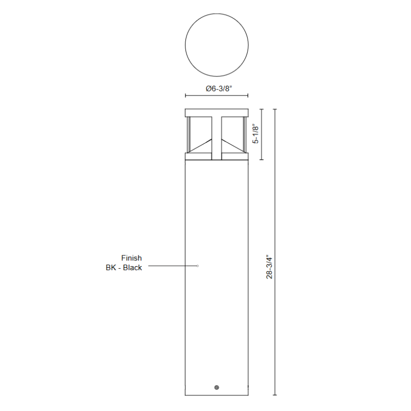 Kuzco EB82229 Glen 1-lt 29" Tall LED Bollard
