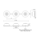 Kuzco VL45721 Holt 3-lt 22" LED Vanity