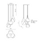 Kuzco CH76728 Aries 3-lt 18" LED Chandeliers