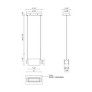 Kuzco LP73510 Phoenix 1-lt 9" LED Linear Pendant