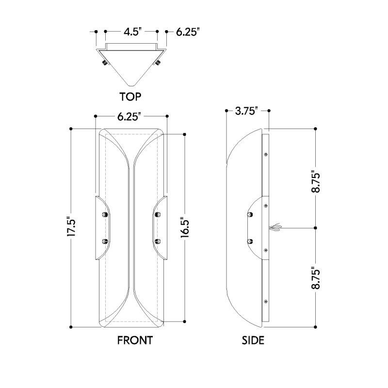 Troy B1517 Nordic 1-lt 18" Tall Wall Sconce