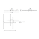 Kuzco FM23534 Blade 4-lt 34" LED Flush Mount