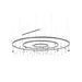 Bover Skybell Circle S/62L/40 197" LED Pendant, Down Light