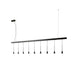 Bover Skybell Linear S/9L/23 9-lt 92" LED Pendant, Up and Down Light
