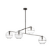 Visual Comfort SLCH355C Lowing 4-lt 59" LED Chandelier - Blackened Forged