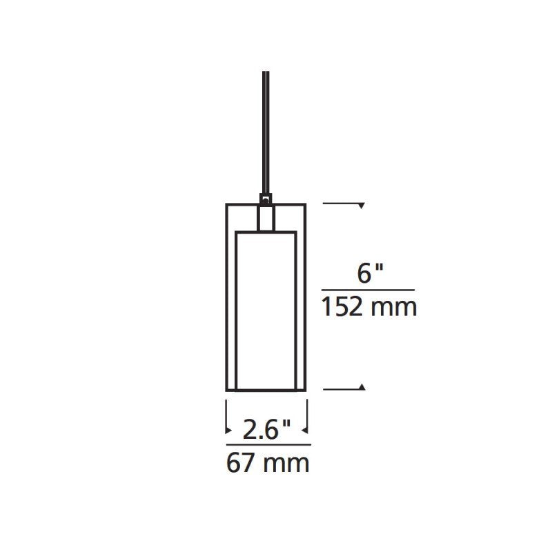 Visual Comfort Solitude 1-lt 3" LED Low Voltage Pendant